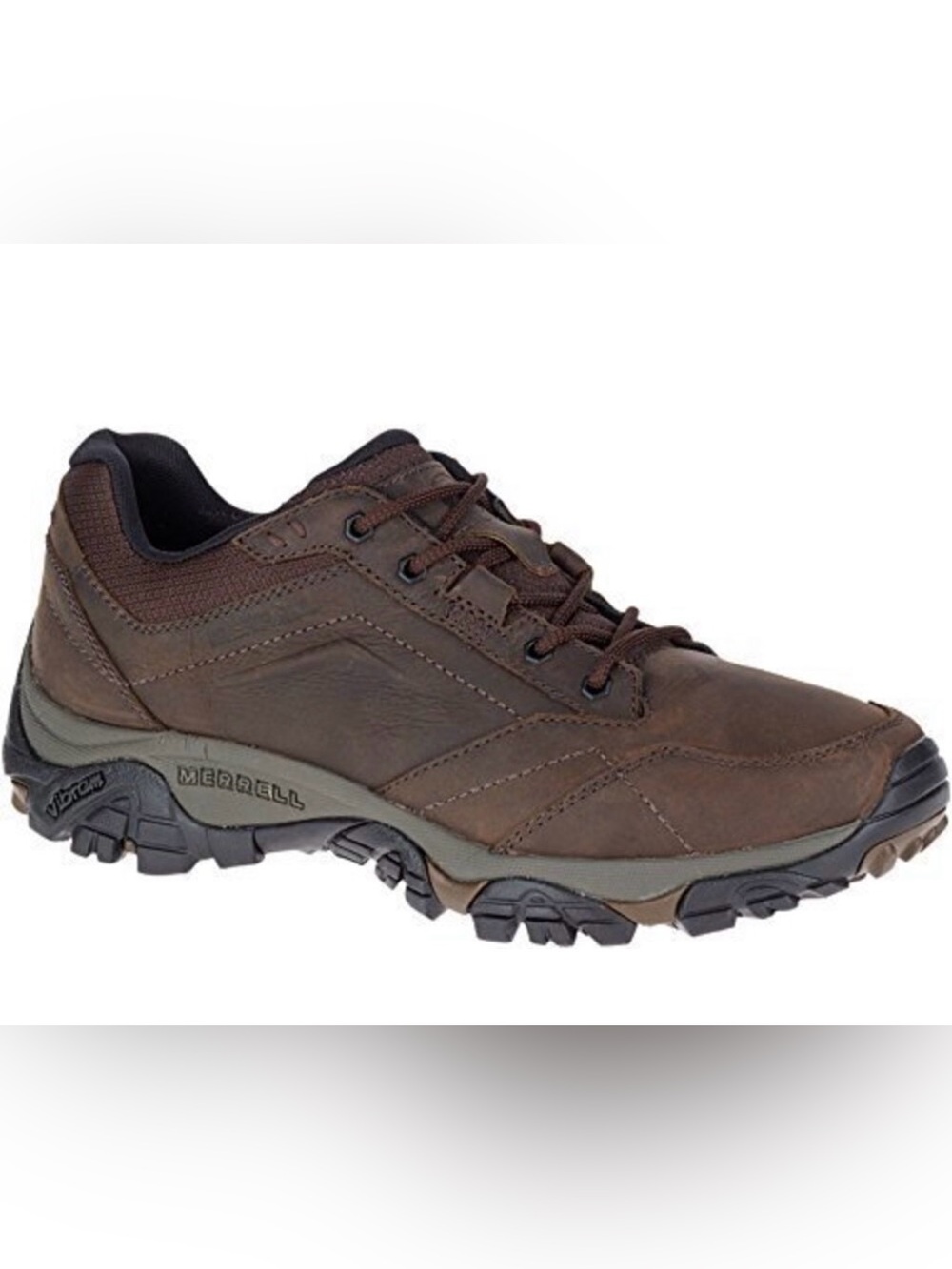 Merrell Men's Moab Adventure Lace Hiking Shoes Dark Earth Sz 10.5